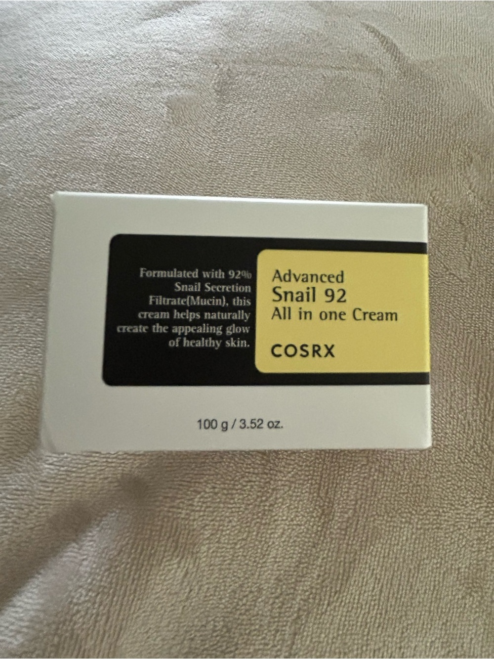 COSRX ADVANCED SNAIL 92 ALL IN ONE CREAM — (3.52 OZ)